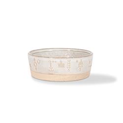Tribal Marks White Small Pet Bowl