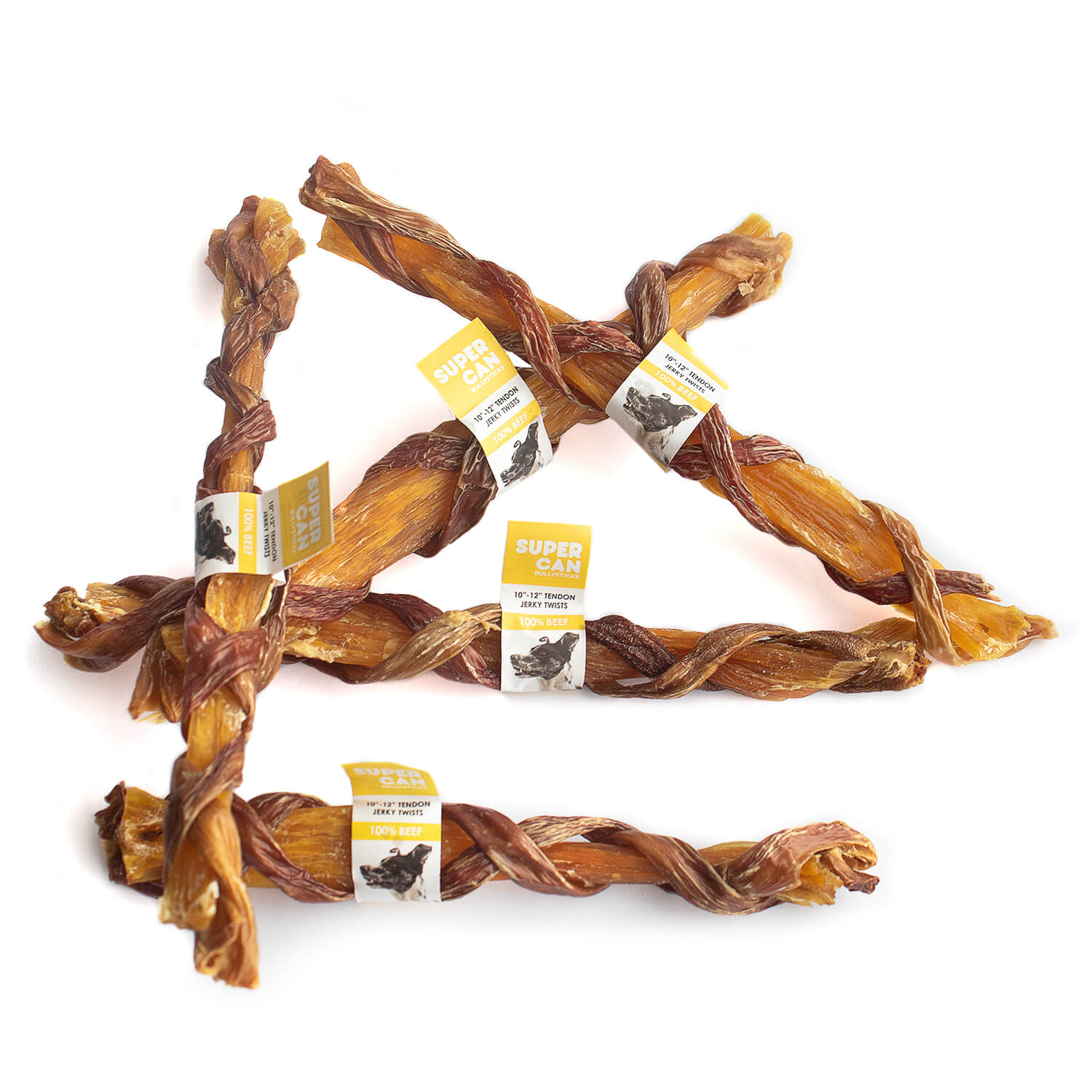 Supercan Supercan 10 to 12 inch Tendon Jerky Twists
