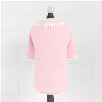 Heavenly Kiss Dog Sweater: Baby Pink