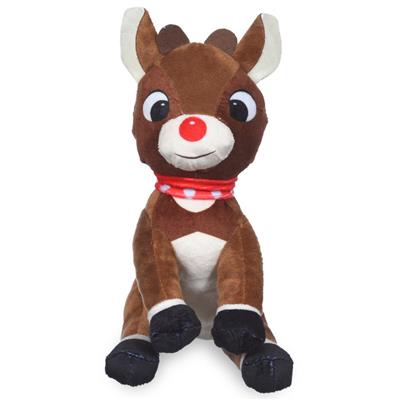 Rudolph: 9" Holiday Rudolph Plush Squeaker Toy