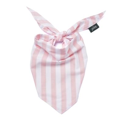 Cabana Blush Pink Stripes Dog Bandana