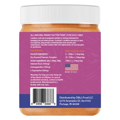 12oz Calming Peanut Butter Jar (No CBD)