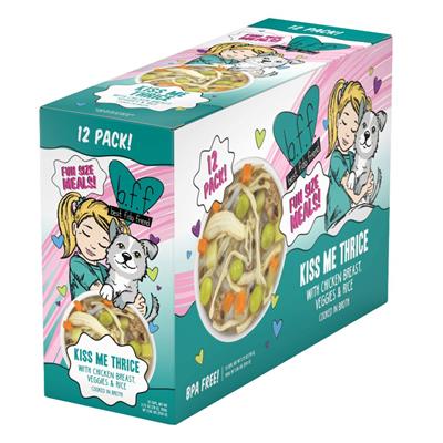 Weruva Bff Dog Kiss Me Thrice Chicken, Veggies & Rice Cup 2.7Oz