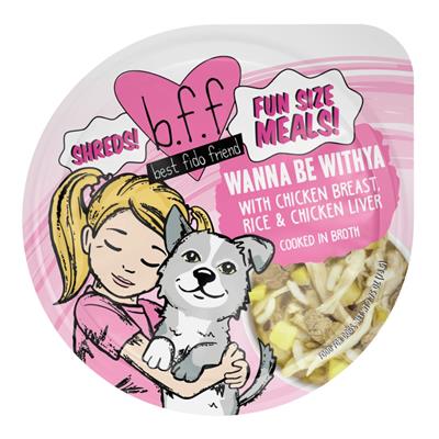 Weruva BFF Dog Wanna Be Withya Chicken Rice & Chicken Liver Cup 2.7oz.