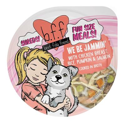 Weruva BFF Dog We Be Jammin' Chicken, Rice, Pumpkin & Salmon Cup 2.7oz