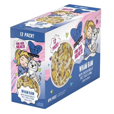 Weruva BFF Dog Wham Bam Chicken Rice Egg & Ham Cup 2.7Oz