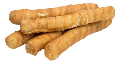 CHICKEN WRAPPED BEEFHIDE Bull Sticks BULK 15 count