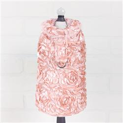 Victorian Dog Coat: Peach