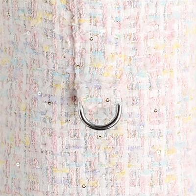 Chantel Tweed Dog Coat: Candy