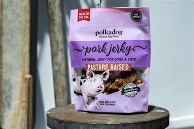 Polkadog Pork Jerky Dog and Cat Treats 3oz