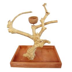 A & E Cages Java Wood Table Top Play Station 1ea/SM