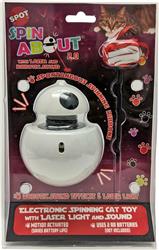 Spot Spin About 2.0 With Sound Electronic Laser Cat Toy White; Red One Size