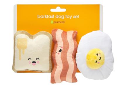 Barkfast Dog Toys, Set of 3