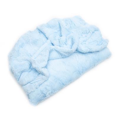 Pocket Bed - Baby Blue Minky Fur