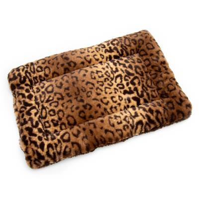 Flat Bed - Fur - Tan Leopard