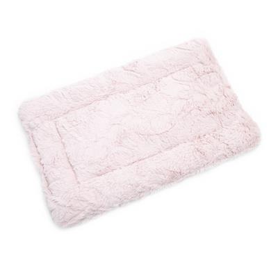 Flat Bed - Minky Fur - Blush Pink