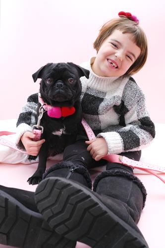 Valentine’s Day Dog Collar — Eve Lace in Pink and Red