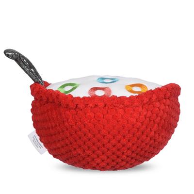 Kellogg's: 6" Froot Loops Cereal Bowl Plush Figure Squeaker Pet Toy
