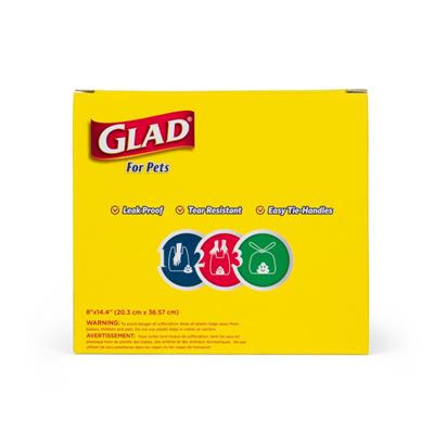 GLAD Eco-Friendly Easy Tie Handle Scented Waste Bags - 24 Rolls/360 Bags