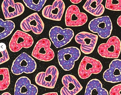Valentine Bandana | Valentines Day Bandana | Valentine Dog Bandana with Donuts