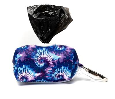 ROYAL BLUE & PURPLE TIE DYE - LEASH BAG