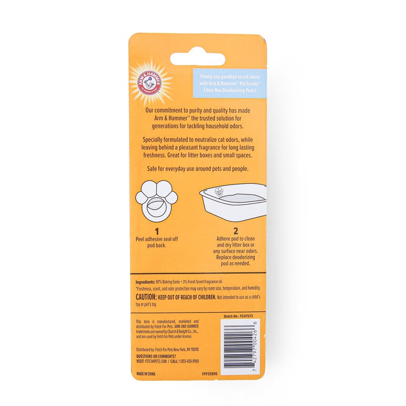 Arm & Hammer Litter Box Deodorizing Pod 2pk 8pc PDQ
