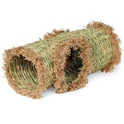 A&E Cages Small Animal MultiHole Grass Play Hut Natural: 1ea/LG