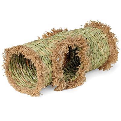 A&E Cages Small Animal MultiHole Grass Play Hut Natural: 1ea/LG