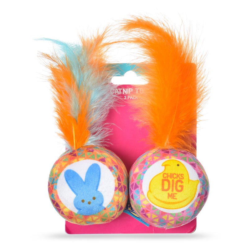 Peeps 4" Jingle Bell Catnip Cat Toy Set