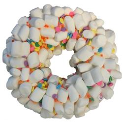 Gourmet Donut, Spring Marshmallow Candy Crunch Donut Dog Treat