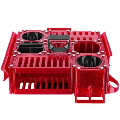 Custom Cube Tool Caddy Jolly Red by Vanity Fur