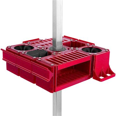 Custom Cube Tool Caddy Jolly Red by Vanity Fur