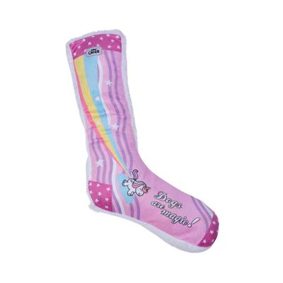 Squeaking Unicorn Comfort Plush Sock Dog Toy