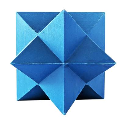 Eco-Friendly Durable Geometric Blue Star TPR Dog Chew Toy