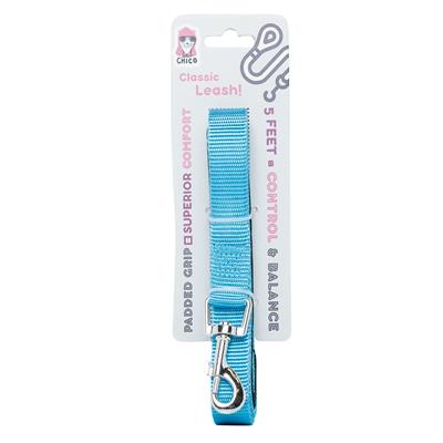 Padded Grip Dog Leash (5ft) - Light Blue