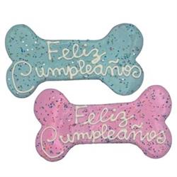 Feliz Cumpleaños Bone 6" 81924 Hand Decorated Molasses