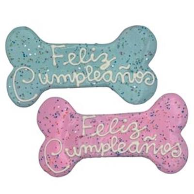 Feliz Cumpleaños Bone 6" 81924 Hand Decorated Molasses