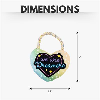 We Are Dreamers Plush Dog Toy Combo (Heart & Space Panda)