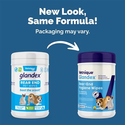 Glandex Rear End Pet Wipes Cannister