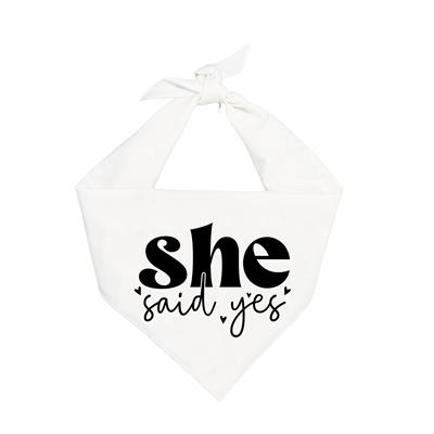 Wedding, Wedding Bandana | White, Cream, Silver or Denim | She Said Yes