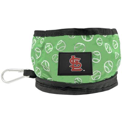 ST LOUIS CARDINALS COLLAPSIBLE PET BOWL