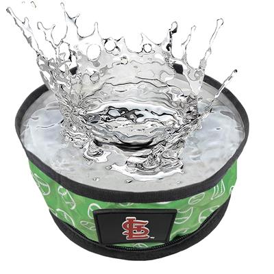 ST LOUIS CARDINALS COLLAPSIBLE PET BOWL
