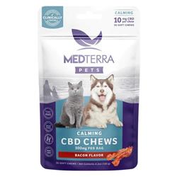 Medterra - CBD Pet Edible - Bacon Calming Soft Chews - 300mg