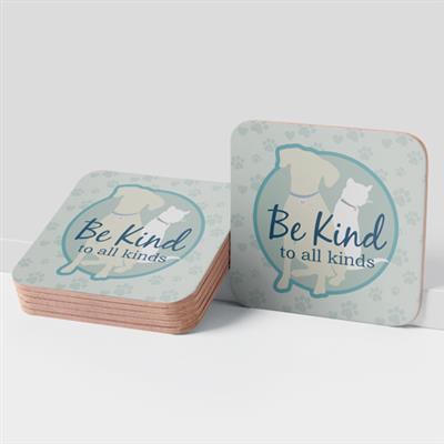 Cork Coaster - Be Kind to All Kinds