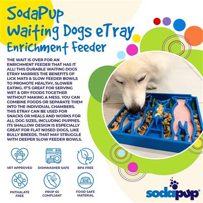 Waiting Dogs Design eTray Enrichment Tray for Dogs