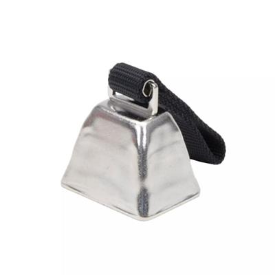 Coastal Water & Woods Nickel Cow Bell for Dogs, Black, Large