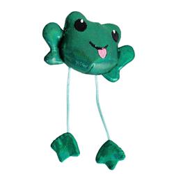 PetStages Toss N Dangle Frog Green