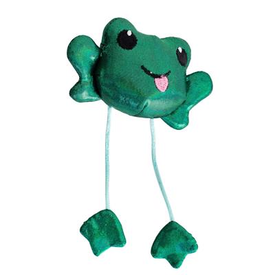 PetStages Toss N Dangle Frog Green