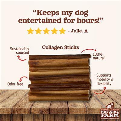 6" Gullet Wrapped Collagen Stick