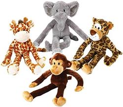 Multipet Swingin Safari Dog Toy Assorted 19 in
